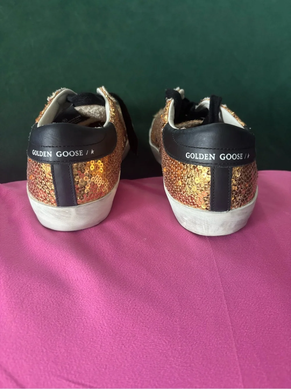 Golden Goose gold sequin